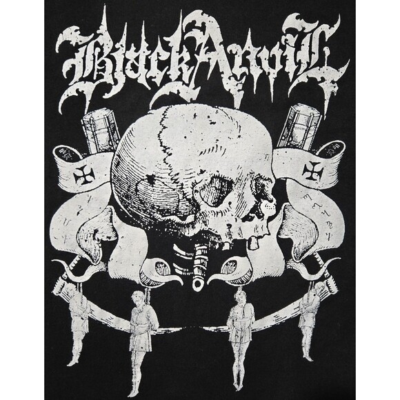 Black Anvil Band Shirt Black S Retro 2014 MMXIV Tour Until The End Double Sided - Picture 3 of 8